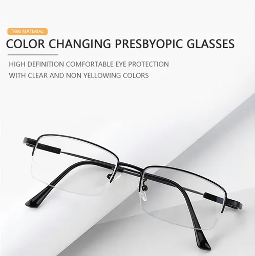Miniatura 6 de MIRYEA Gafas de sol fotocromáticas progresivas de lectura multifocal, protección UV, transición, lectores de sol, anti luz azul