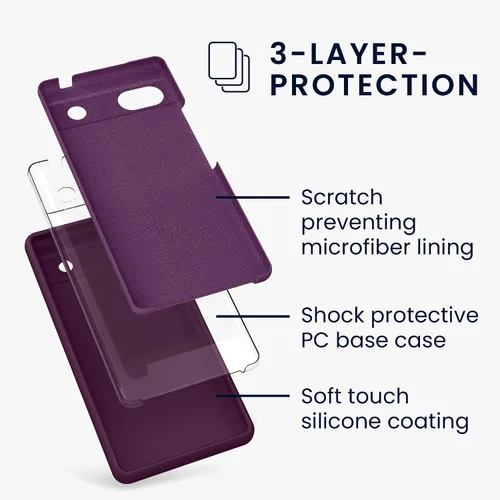 Miniatura 50 de kwmobile Funda Compatible con Google Pixel 6 Pro - Funda de teléfono de silicona TPU con acabado suave - Azul Arrecife