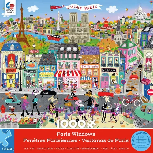 Miniatura 3 de Ceaco - Escaparates - Ventanas de París - Rompecabezas de 1000 piezas