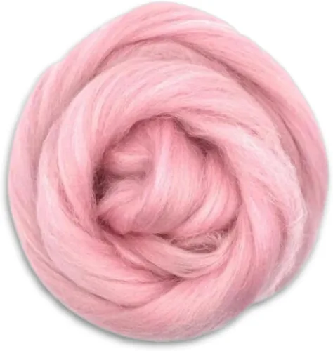 Miniatura 13 de Revolution Fibers Lana Corriedale teñida 8.2 onzas de parte superior de lana peinada de primera calidad 26 micras, 100% lana Corriedale pura