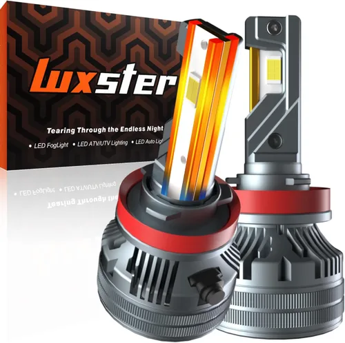 Miniatura 12 de LUXSTER Bombillas LED H1 Punisher, adaptadores H1 incluidos, 40,000LM ultra brillantes, instalación Plug-N-Play, bombillas para luces antiniebla