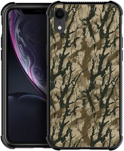 Miniatura 17 de DJSOK Funda compatible con iPhone XR, H American Eagle Flag con cuatro esquinas, protección a prueba de golpes, TPU suave y patrón de policarbonato