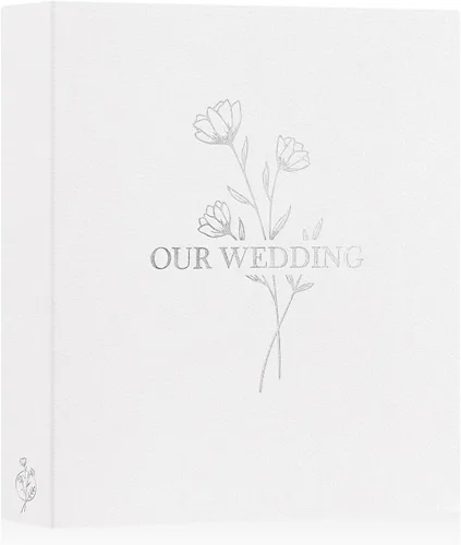 Miniatura 17 de Lanpn Álbum de Fotos de Boda 4x6 pulgadas 2 Paquetes, Cada Paquete Contiene 50 Fotos, Bolsillos Deslizantes Mini Álbumes de Fotos de Boda de Lino