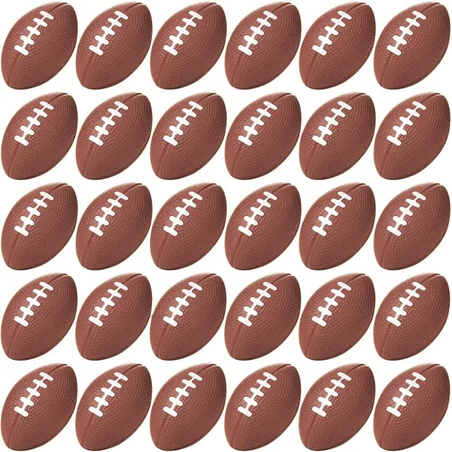 Miniatura 8 de Oleitodh 36 Piezas Mini Pelotas de Estrés Deportivas de Fútbol a Granel de 4 pulgadas, Mini Pelota Deportiva de Espuma para Niños y Adultos, Pelota