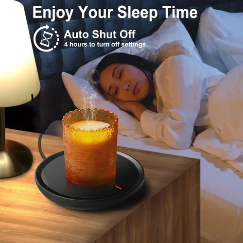 Miniatura 3 de Calentador de velas y café para escritorio - Apagado automático