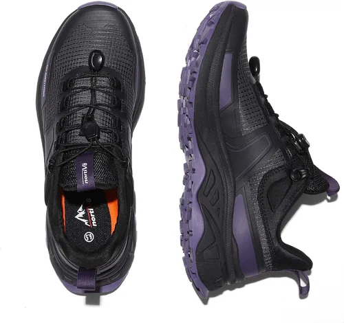Miniatura 3 de NORTIV 8 Zapatos de senderismo ligeros para mujer con cordones rápidos para exteriores