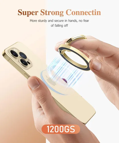 Miniatura 2 de GVIEWIN Soporte Magnético para Anillo de Teléfono, Compatible con MagSafe Agarre de Teléfono con Soporte Ajustable, Soporte Magnético de Anillo