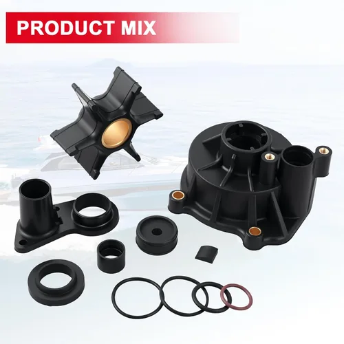 Miniatura 8 de 5001594 Kit de reparación de bomba de agua con carcasa para Johnson Evinrude V4 V6 V8 85-300HP Piezas de motor fueraborda - Reemplaza 5001594 395060
