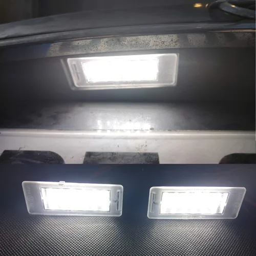 Miniatura 4 de Conjunto de luz LED de matrícula para Chevy Corvette C7 Impala SS Traverse 2014-2019, Ca'dillac CTS XTS SRX 2011-2019, repuesto OEM 6000K xenón