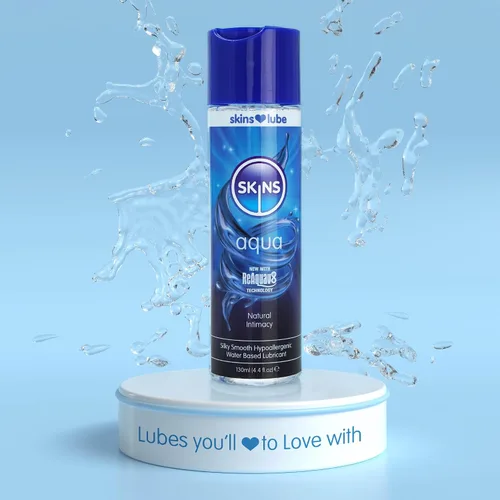 Miniatura 8 de Skins Lubricante a base de agua Aqua - Disfruta de una intimidad natural duradera con lubricante hipoalergénico de 4.4 onzas