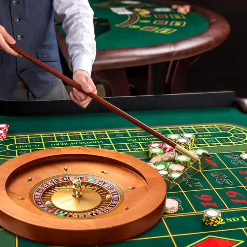 Miniatura 6 de Leyndo Rueda de Ruleta de Madera de 20 Pulgadas con 4 Bolas de Ruleta Rodamientos de Precisión de Grado Casino Rueda de Ruleta Mesa Giratoria