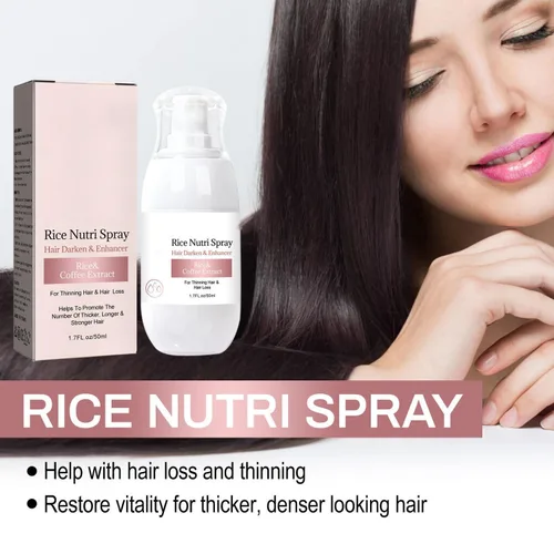 Miniatura 3 de 2 unidades de espray de agua de arroz para el crecimiento del cabello fino, aceite sin perfume para todo tipo de cabello, pulverización natural