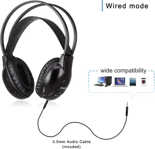 Miniatura 5 de Auriculares inalámbricos infrarrojos para coche para ciudad y campo, Siena, Sequoia, Odyssey, Grand Caravan, Durango, Tahoe, Suburban, Yukon (XL)