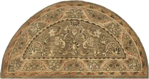 SAFAVIEH - Colección Antigüedad, Alfombra Decorativa de 2 x 4 pies, Oliva y Oro, Lana Oriental Tradicional Hecha a Mano, Ideal para Áreas de Alto