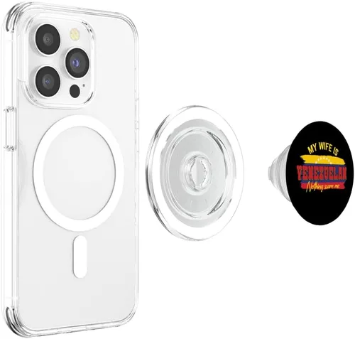 Miniatura 4 de My Wife Is Venezuelan Nothing Scares Me Funny Venezuela PopSockets MagSafe PopGrip for iPhone