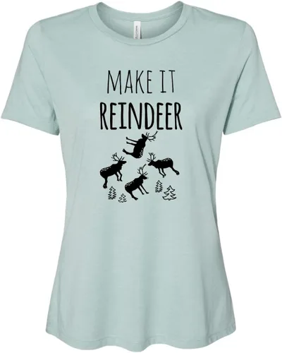 Miniatura 8 de Cute Women's Screen Printed Crew Neck Tee, Shirts With Sayings, Dusty Blue or Olive