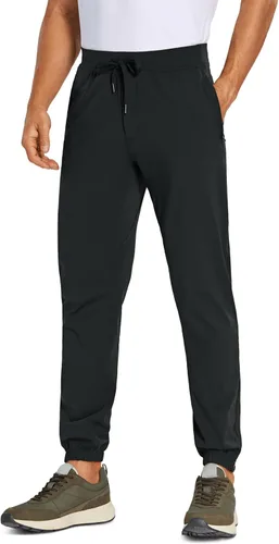 CRZ YOGA Pantalones deportivos de golf elásticos en 4 direcciones para hombre con bolsillos de 283032 pulgadas, pantalones de trabajo, gimnasio,