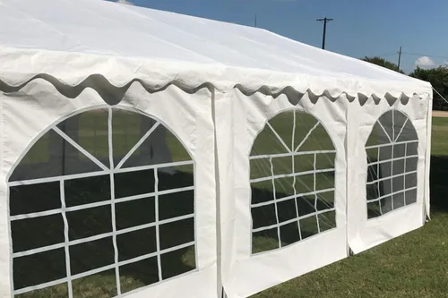 Miniatura 3 de DELTA carpa para fiestas de 20 x 16 pies, económica, de polietileno, toldos para bodas, carpas galvanizadas, toldos grandes para eventos al aire