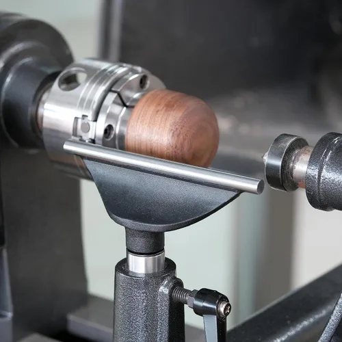 Miniatura 2 de Reposaherramientas de 6 pulgadas con 1 pulgada de diámetro, longitud total de 4 pulgadas, soporte de herramientas recto Woodlathe de barra redonda