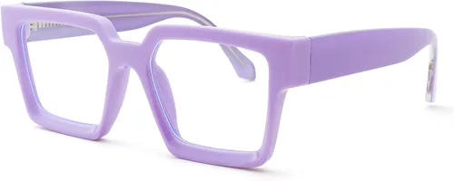 Miniatura 10 de Pro Acme Gafas cuadradas de gran tamaño con luz azul para hombres y mujeres, a la moda, rectangulares, con marco grueso, UV400, gafas falsas