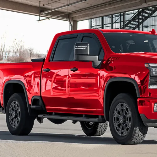 Miniatura 6 de Voron Glass Deflectores de lluvia extra duraderos en el canal para Chevrolet (Chevy) Silverado/GMC Sierra 2500HD/3500HD 2020-2026 de 2 filas y 4