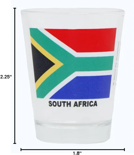 Miniatura 2 de Vaso de chupito con bandera de Sudáfrica (RSA)