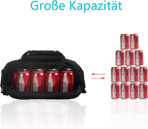 Miniatura 3 de Riñonera deportiva para hombres y mujeres, riñonera al aire libre con 6 bolsillos con cremallera, bolsa de gran capacidad con cinturón ajustable