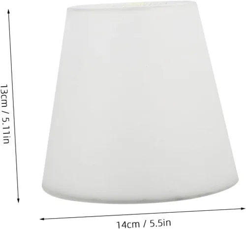 Miniatura 2 de CALLARON Lámpara pequeña de tela con clip para lámpara de mesa de pared (beige) Pantalla de tela para luz de mesa
