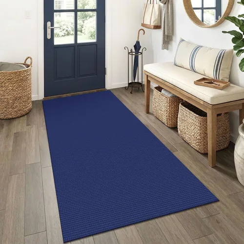 Miniatura 135 de EARTHALL Alfombra de pasillo 3x14 pies, alfombras lavables extra largas para pasillos, tejidas, antideslizante, alfombra trenzada para entrada
