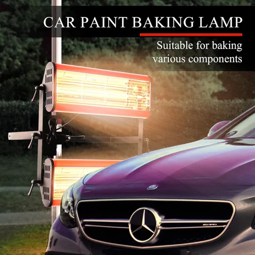Miniatura 2 de Solary - Lámpara de secado de pintura por infrarrojos de onda corta con temporizador para cabina de pintura de coche, 2100W
