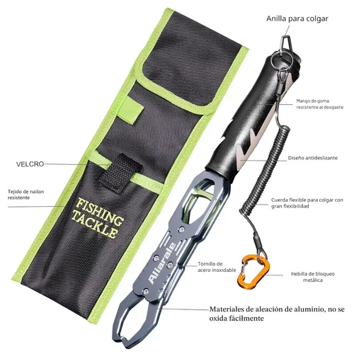 Miniatura 2 de Pinza para Labios de Pescado Balanza de Pescado Soporte Profesional para Peces Material de Aleación de Aluminio Agarrador Herramienta de Agarre