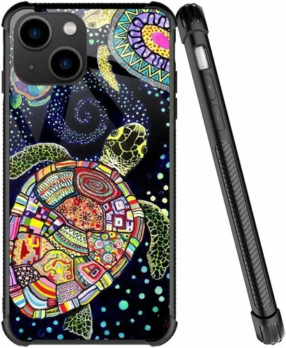 Miniatura 41 de ZHEGAILIAN Funda compatible con iPhone 7/8 Plus, funda de vidrio orgánico para niñas, mujeres y hombres, diseño de cuatro esquinas, antiarañazos, a