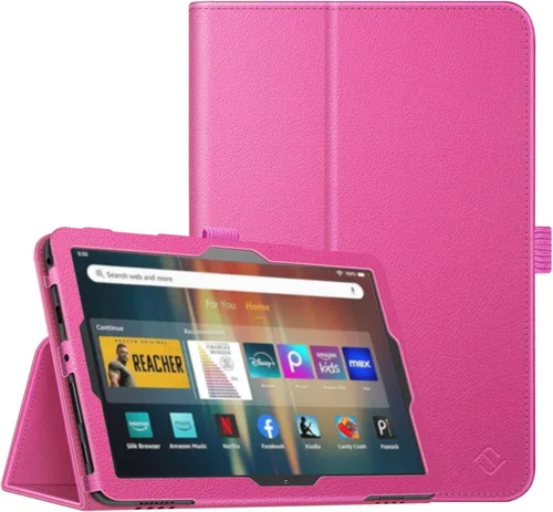 Miniatura 18 de Fintie - Funda de piel sintética con función atril para Amazon Fire HD 8 y Fire HD 8 Plus (10ª generación, versión 2020), color negro