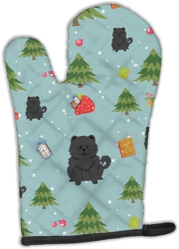Miniatura 31 de Caroline's Treasures BB2732OVMT Dog House Collection Border Collie - Guante de horno grueso resistente al calor para sartenes calientes y horno