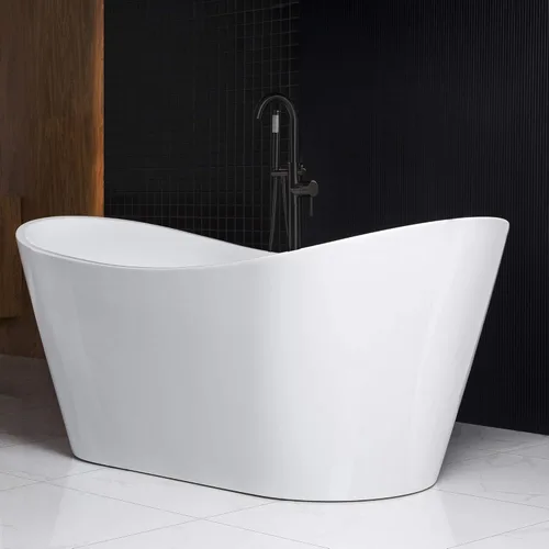 Miniatura 5 de WOODBRIDGE BTA1515-MB-Dren&O Bañera, negro mate Mate negro