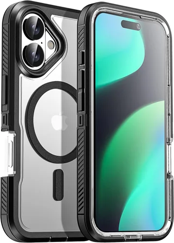 Miniatura 38 de AICase Funda para iPhone 13/14/16e [Compatible con Magsafe], Protección contra caídas de alta resistencia, Defensa multicapa, Grado militar