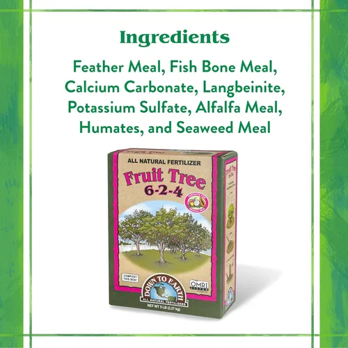 Miniatura 4 de Down To Earth All Natural Fertilizers Fertilizante orgánico para árboles frutales - Alimento vegetal para manzanas, peras, ciruelas y árboles