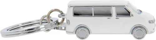 Miniatura 30 de BRISA VW T5/T6 Bus Campervan - Colgante con llavero 3D con dije VW, idea de regalo para los fanáticos de Volkswagen (cromado, esmaltado), Negro