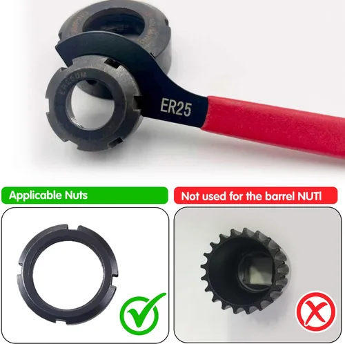 Miniatura 5 de Mdvora Juego de Llaves Spanner para Coilover, 4 piezas, Acero de Aleación, Goma