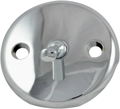 Miniatura 2 de DANCO Placa de desbordamiento para bañera con palanca de disparo, cromado, paquete de 1 (80991), 2 pulgadas Cromo