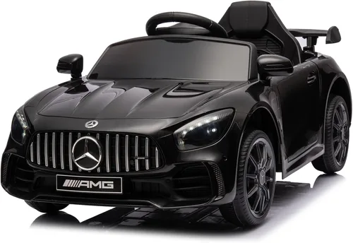 Winado 12V Auto eléctrico para niños, con licencia de Mercedes Benz AMG GTR, con batería, control remoto para padres, asiento más ancho, luces LED,