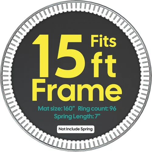 Miniatura 3 de AW Trampoline Mat & Pad Replacement Kit with 96V-Ring Fits 15 ft Trampoline Frame
