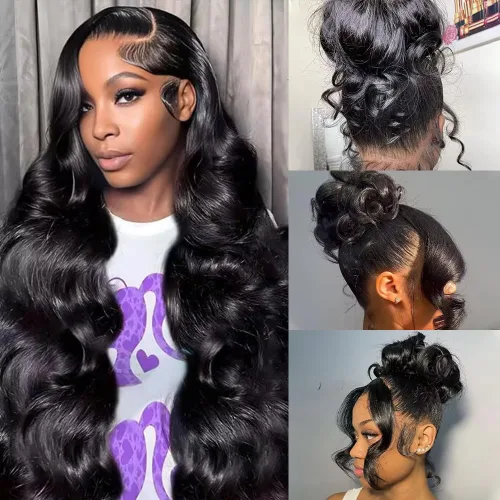 Miniatura 12 de Peluca de cabello humano rizado birmano con extremo en espiral 200% de densidad 360 Encaje frontal completo de alta definición Pelucas de cabello
