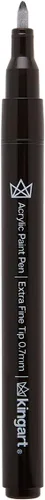 Miniatura 9 de KINGART PRO - Bolígrafos de pintura extra fina, punta de 0.028 in, 6 marcadores de pintura acrílica, bajo olor y secado rápido para rocas, madera