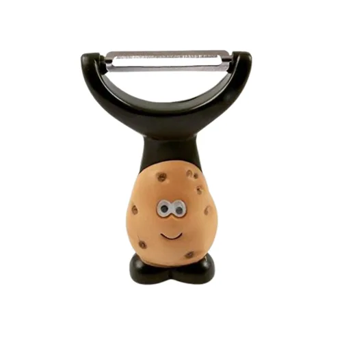 Joie Mr Potato - Pelador en forma de Y, bonito accesorio de cocina para verduras y frutas, crea hebras de pasta vegetales largas y anchas, hoja de