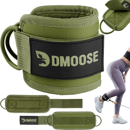 Miniatura 13 de DMoose Fitness Ankle Strap for Cable Machine - One Size Fit with Premium Padding Cuffs, Ankle Bands for Working Out, Booty Workouts, Leg Extension