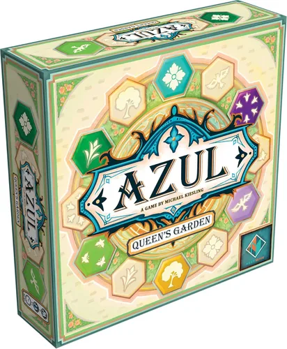 Asmodee Azul Queen's Garden Juego de mesa - Crea un Paraíso Real, Juego de colocación de azulejos de mosaico y estrategia para niños y adultos, A