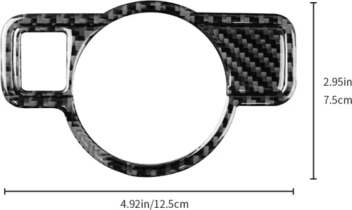 Miniatura 2 de Fibra de carbono, para accesorios Mercedes Benz, adhesivo para botón del interruptor de los faros para Mercedes Benz A, B, C, E, G, Clase CLA GLA