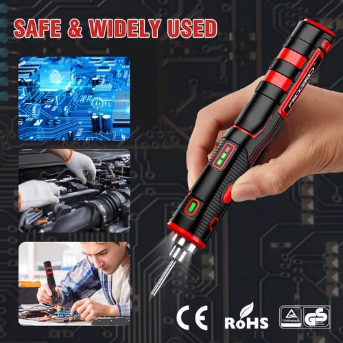 Miniatura 7 de Kit de soldador inalámbrico de 11 W, 2500 mAh, actualización máxima de 968 ℉ de calentamiento rápido, portátil, recargable, por USB, de alta