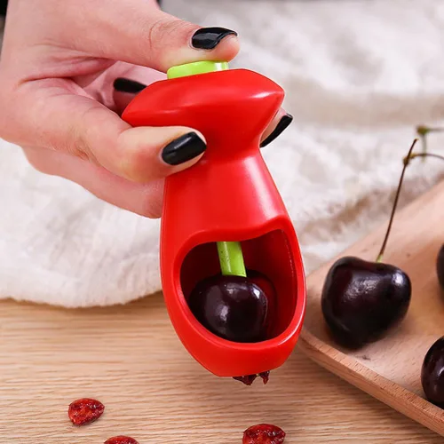 Miniatura 6 de HEMOTON Cherry Pitter Fruit Core Remover Tool Gadget de cocina para eliminación rápida de cereza y fruta Núcleo Diseño para uso doméstico